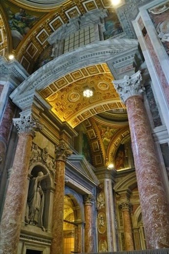 Inside St Peter's Basilica