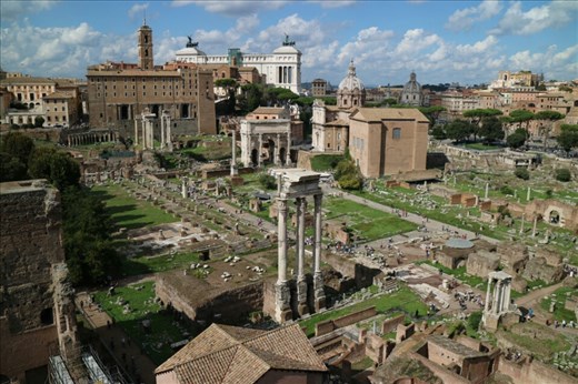 View over the Roman Forum
