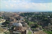 View of the Colosseum and the Roman Forum from the top of the Vittorio Emanuelle monument: by joshandkaren, Views[239]