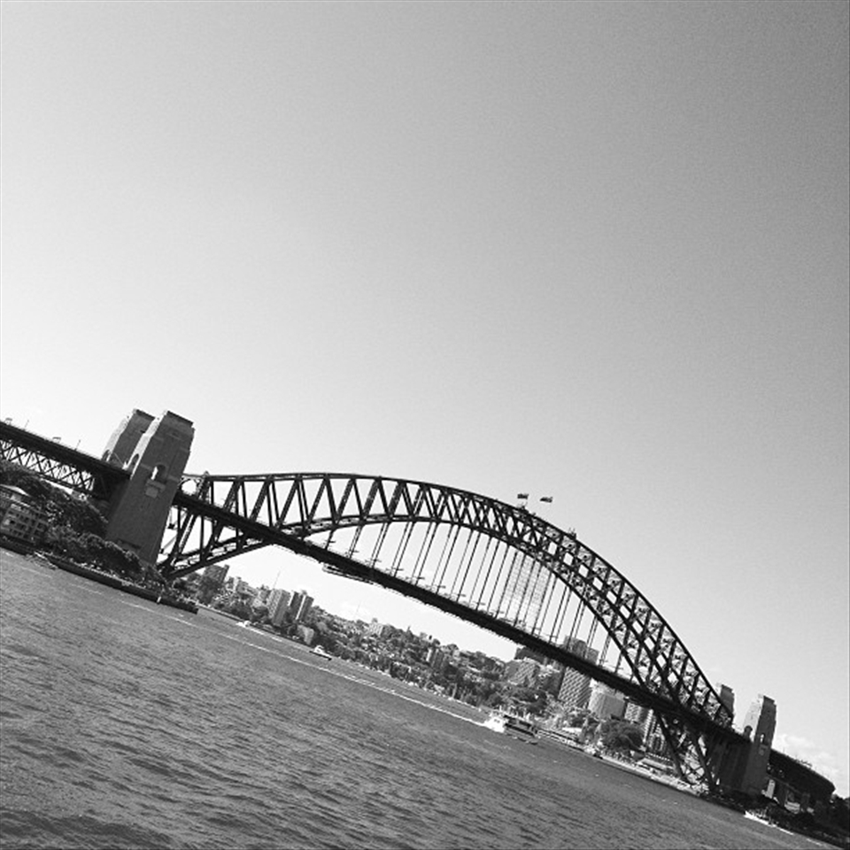 You can't go to Sydney without taking a photo of the iconic Sydney Harbour Bridge. So here is my view of the Harbour Bridge while walking along the harbour.