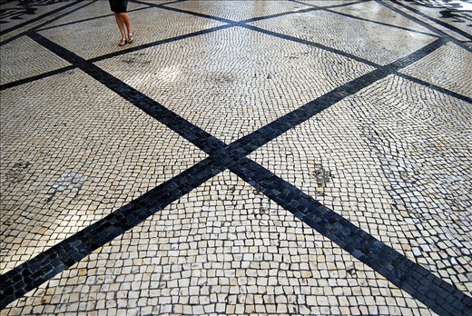 Portugal is famous for its cobble streets and keeping the tradition. The main street in Lisbon is pedestrian area with mosaics and original artistic forms in cobble.
