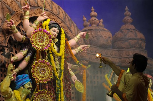 Once the idol is made its worshiped for 10 days with great devotion & festivity