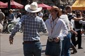 Dancing couple in the streets of Calgary during The Calgary Stampede: by journalicious, Views[240]
