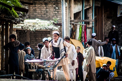 One day we will share our struggle with the entire world. 
(A typical scene from Bajour’s buzy market. For Pakhtun men tough labor work is an important part of growing up). 
