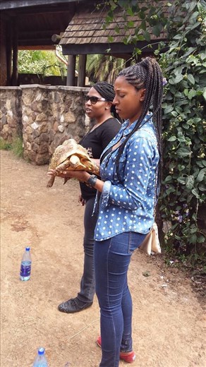 This is when I felt something wet on my hand...