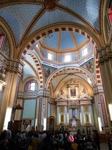 Inside the church in Real