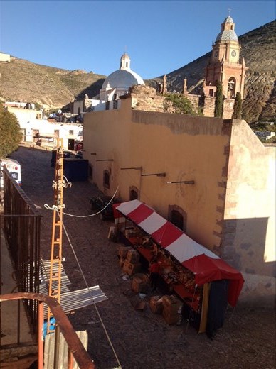 The view from my balcony in Real de Catorce