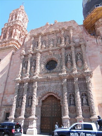 Facade of main temple in Zacatecas