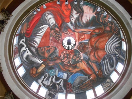 Mural in the university of guadalajara