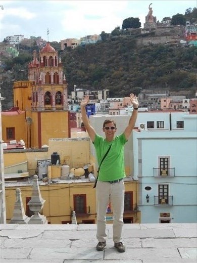 Guanajuato from the steps of the University