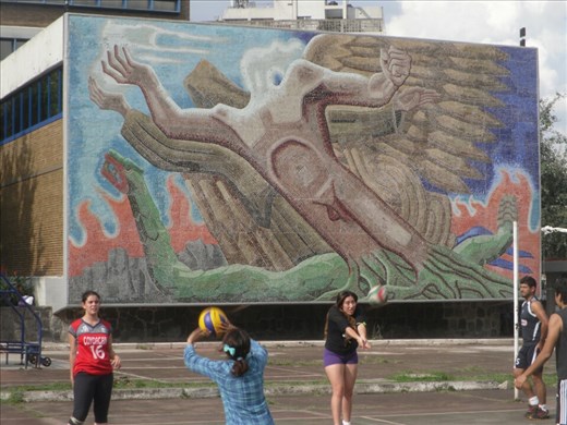 At the university in Mexico city