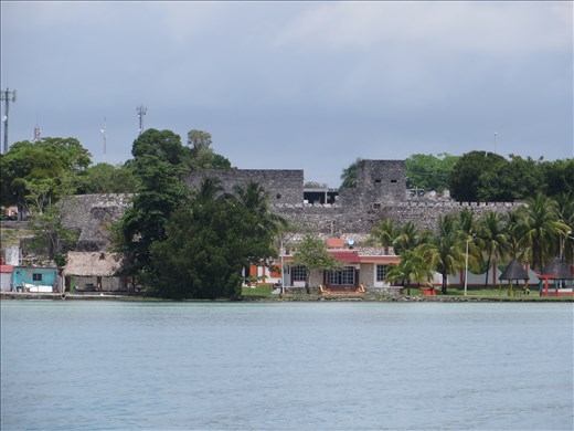 Spanish Fort from lagoon - Bacalar