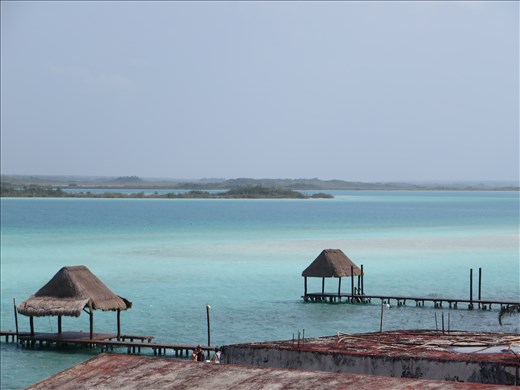Bacalar - view from hostel verandah