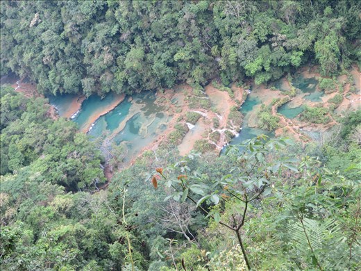 Semuc Champey pools - View from above