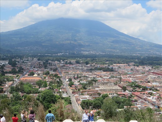 Looking down on Antigua