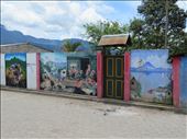 San Juan La Laguna (nearby) - murals on houses: by jugap, Views[403]