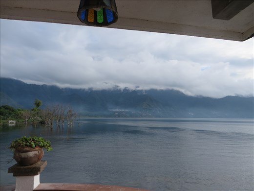 Lago Atitlan - view from hostel verandah
