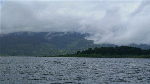 Crossing the lake to Monteverde