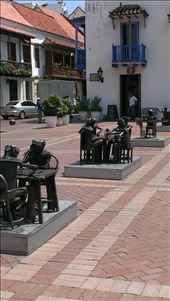 Streetscape & metal sculptures - Historic Cartagena: by jugap, Views[247]