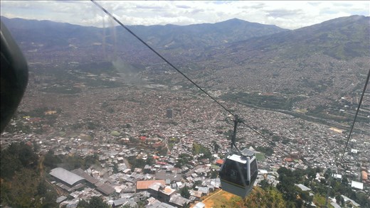 View from Cable car - Medellin
