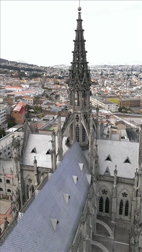 View of La Basilica church from bell tower