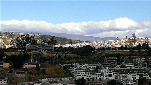 View across Quito from La Basilica bell tower