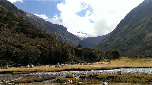 View of hike area up to Laguna 69 - near Huarez