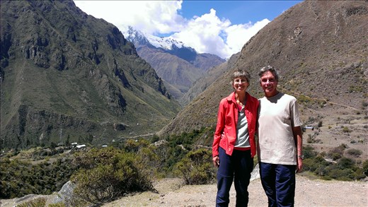 Start of Inca trail  to Machu Picchu
