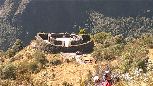 Inca ruins on trail