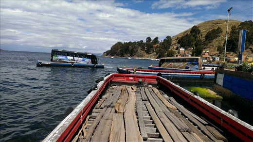 On way to La Paz - bus on 