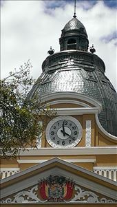 La Paz - clock on main square - note the numbers: by jugap, Views[320]