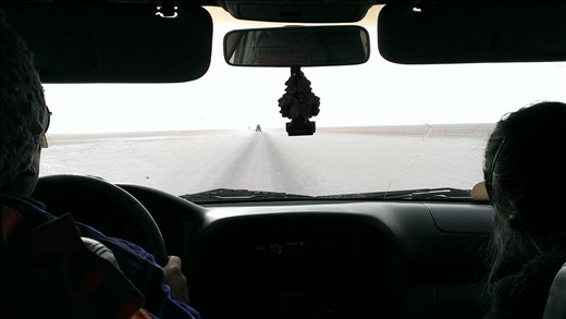 SFT - Day 4 - salt flat view from car