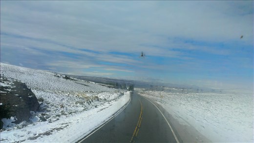 Early morning on road to Bariloche