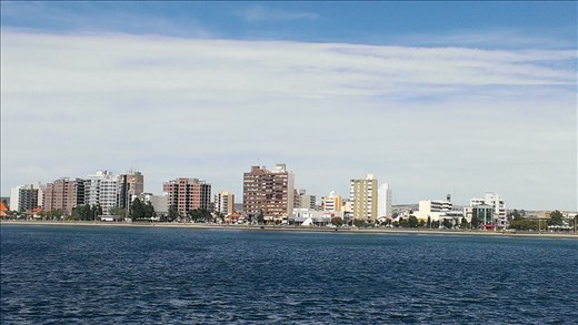 View of Puerto Madryn from pier