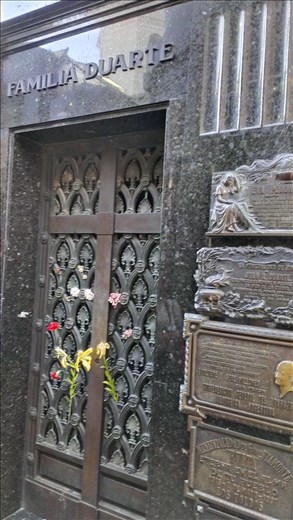 Recoleta Cemetery - Sarcophagus of Peron family including Eva