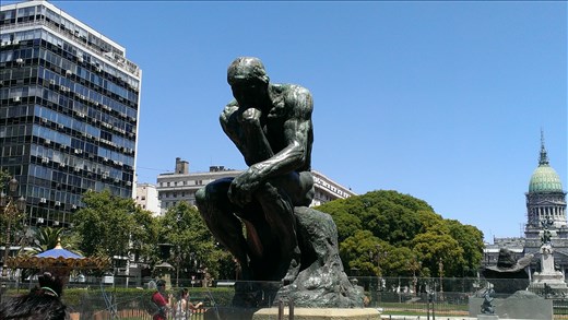 Thinker statue - Plaza del Congresso - Buenos Aires