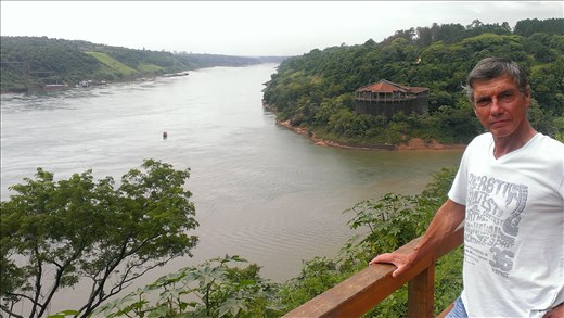 Meeting point of 3 countries - Argentina,Brazil(background right),Paraguay(LHS)