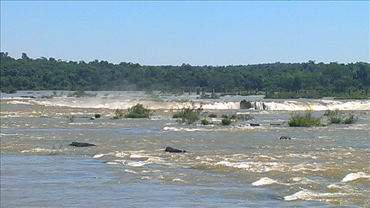 The river that feeds the falls