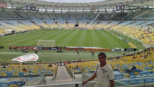 Inside Macarana stadium