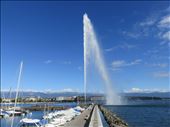 Geneva - Jet D'Eau -  closer view: by jugap, Views[317]