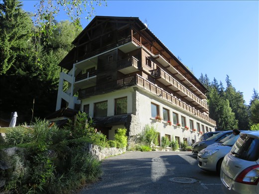Les Houches - our hotel - one of those balconey rooms was ours