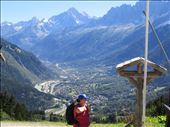 View of Les Houches in  valley below - first rest stop after 1hr up: by jugap, Views[334]