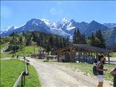 Col de Voza - 1653m - closer view of Mont Blanc.Water stop.Resort Hotel nearby.: by jugap, Views[247]