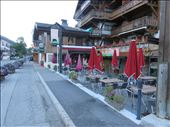 Les Contamines - our dinner venue under a umbrella - bed just  50m away: by jugap, Views[371]