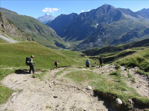 Further down the mountainside