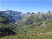 Looking back to valley and France - Col de la Seigne - 2516m: by jugap, Views[240]
