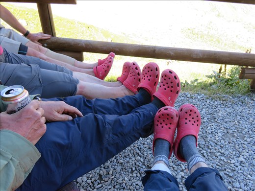 Footwear supplied by Rifugio .Heaven after boots