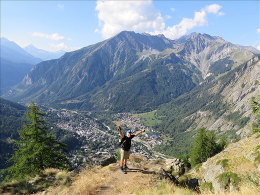 Last view of Courmayeur