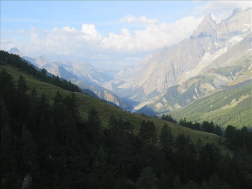 From above Bonarti - view into valley below and back along to France