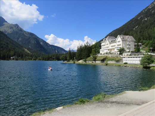 Champex-Lac scene. Our next overnight stop